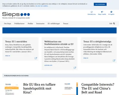Sieps startsida 2021