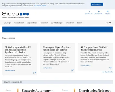 Sieps startsida 2022
