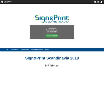 Sign&Print startsida 2017