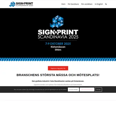 Sign&Print startsida 2025