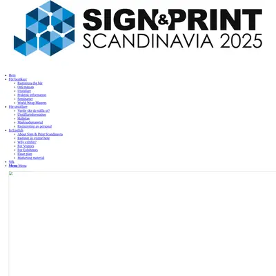 Sign&Print startsida 2026
