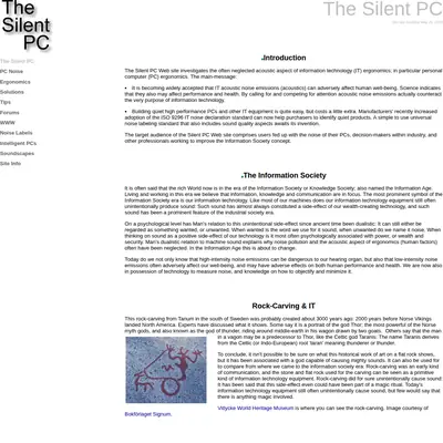 silent.se startsida 2003