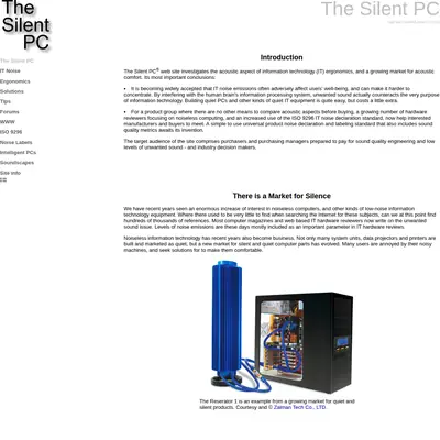 silent.se startsida 2013