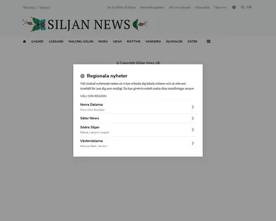 siljannews.se startsida 2022