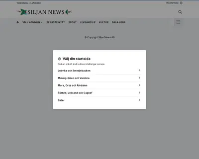 siljannews.se startsida 2026