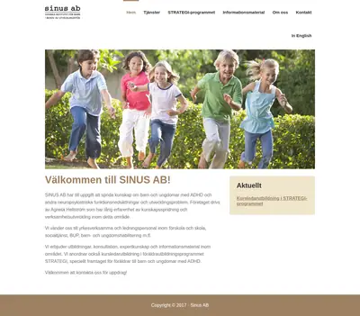 SINUS startsida 2017