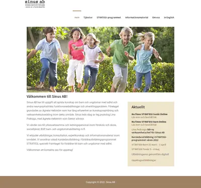 SINUS startsida 2022