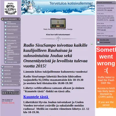Radio sisusampo startsida 2014