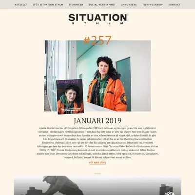 SITUATION STHLM startsida 2019