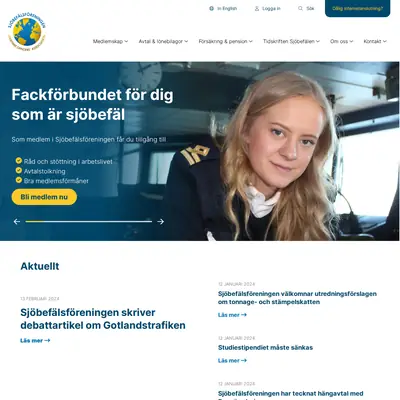 Sjöbefälen startsida 2024