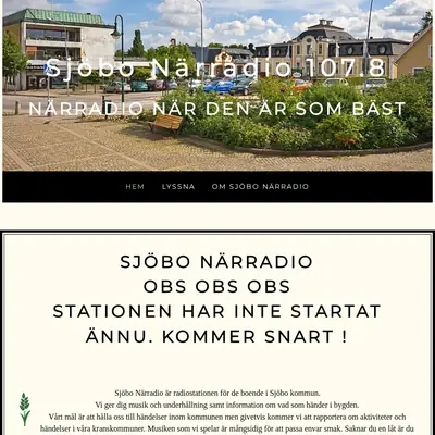 Sjöbo närradio startsida 2025