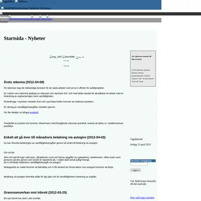 Sjöbrisen startsida 2012