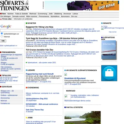 www.sjofartstidningen.se startsida 2011