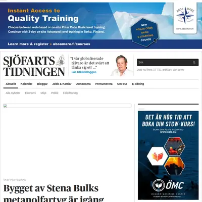 www.sjofartstidningen.se startsida 2021