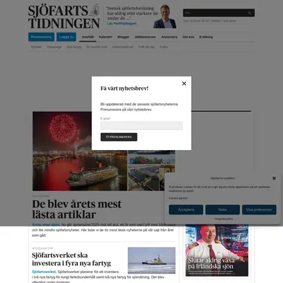 www.sjofartstidningen.se startsida 2026