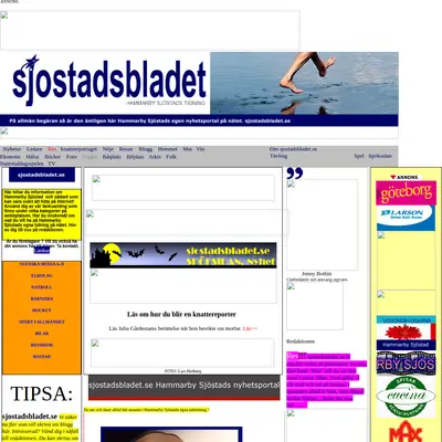 Sjöstadsbladet startsida 2007
