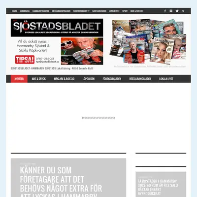 Sjöstadsbladet startsida 2017