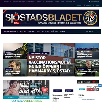 Sjöstadsbladet startsida 2022