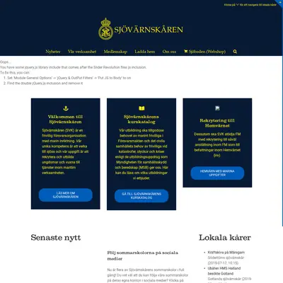 Sjövärnsposten startsida 2019