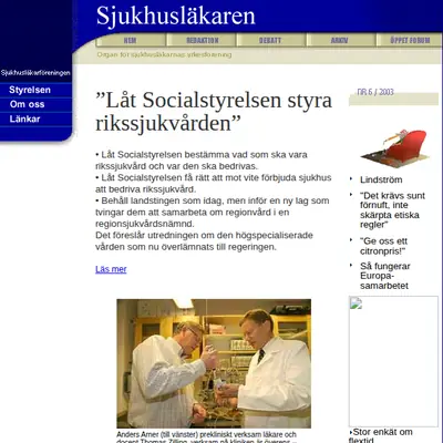 Sjukhusläkaren startsida 2003
