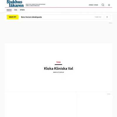 Sjukhusläkaren startsida 2024