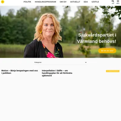Medlemsbrev Sjukvårdspartiet i Värmland startsida 2024