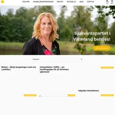 Medlemsbrev Sjukvårdspartiet i Värmland startsida 2025
