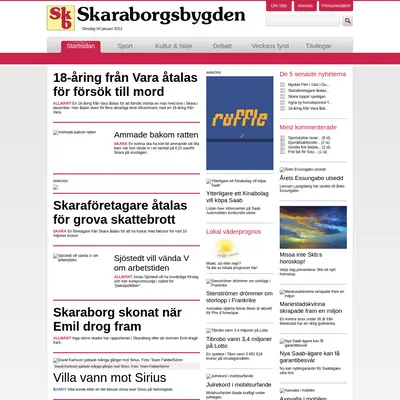 www.skaraborgsbygden.se startsida 2012