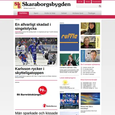 www.skaraborgsbygden.se startsida 2013