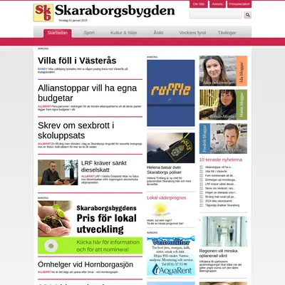 www.skaraborgsbygden.se startsida 2015