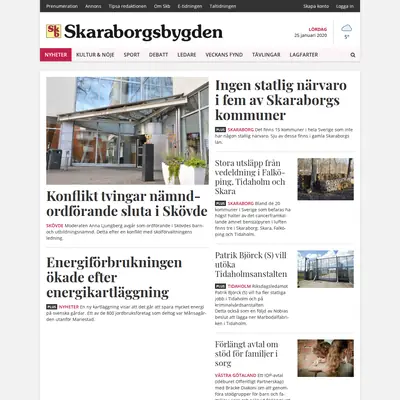 www.skaraborgsbygden.se startsida 2020