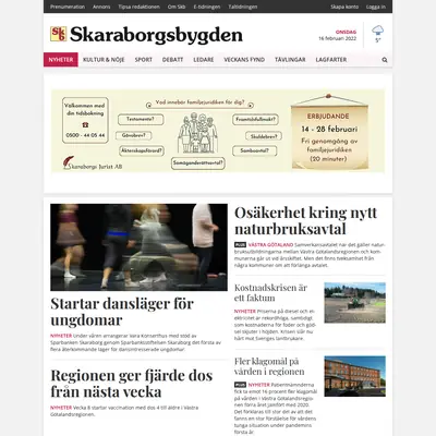 www.skaraborgsbygden.se startsida 2022