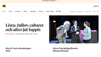 skaraborgslanstidning.se webb-tv startsida 2024