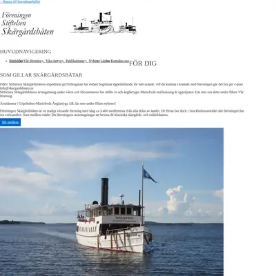 Skärgårdsbåten startsida 2020