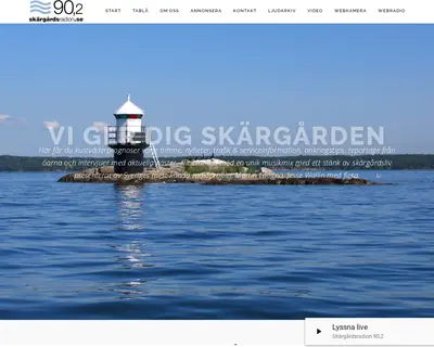 Skärgårdsradion 90,2 startsida 2020