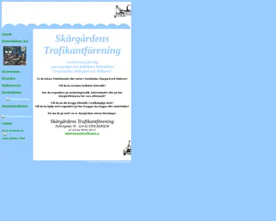 SKÄRGÅRDSTRAFIKANTEN startsida 2006