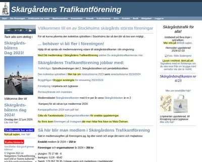 SKÄRGÅRDSTRAFIKANTEN startsida 2024