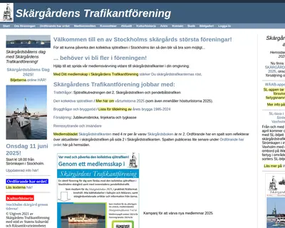 SKÄRGÅRDSTRAFIKANTEN startsida 2025