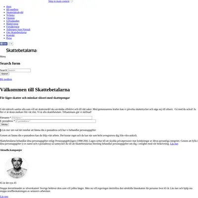 skattebetalarna.se startsida 2015