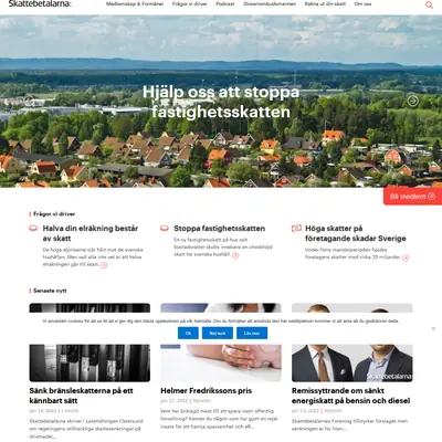skattebetalarna.se startsida 2022