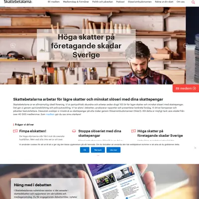 skattebetalarna.se startsida 2023