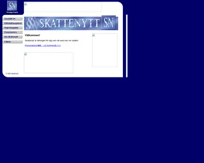 Skattenytt startsida 2001