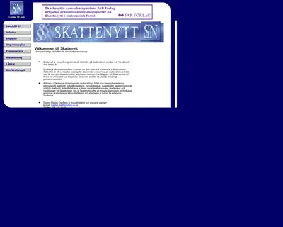 Skattenytt startsida 2007