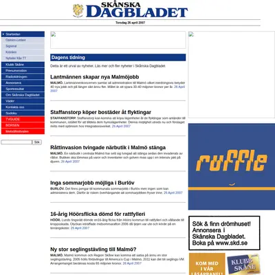 Affärsliv i Norra Skåne startsida 2007