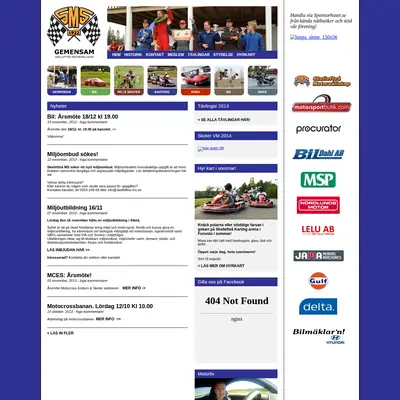Klutmarksbanan Skellefteå Motorsällskap startsida 2014
