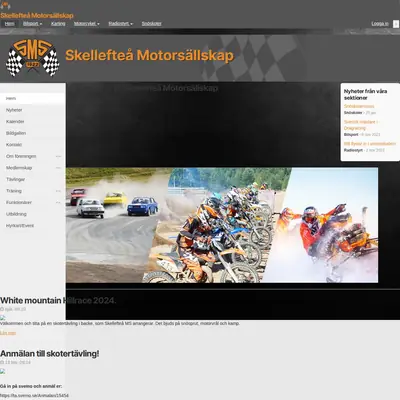 Klutmarksbanan Skellefteå Motorsällskap startsida 2024