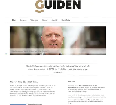 Skellefteå Guiden startsida 2018