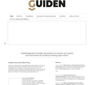Skellefteå Guiden startsida 2019