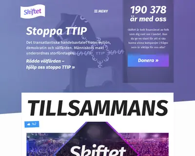 skiftet.org startsida 2016