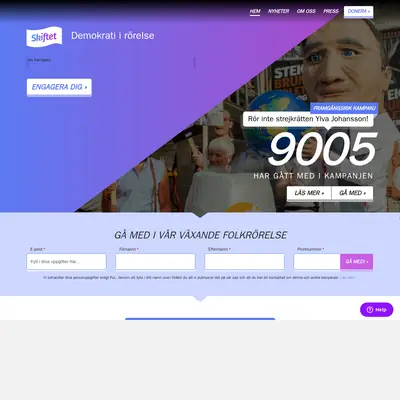 skiftet.org startsida 2018